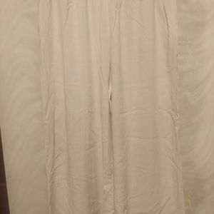 H&M Cream Wide Leg Pants